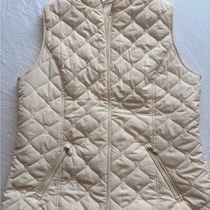 Olsen Elegant Cream Quilted Vest for Women